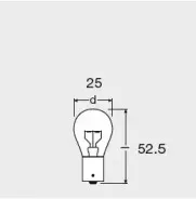 7511-UNV OSRAM ЛАМПА P21W 24V 21W BA15s FS STANDARD OSRAM купить